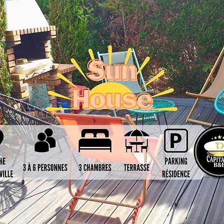 Апартаменти Sun House - Terrasse Parking Prive Gratuit Труа Екстер'єр фото